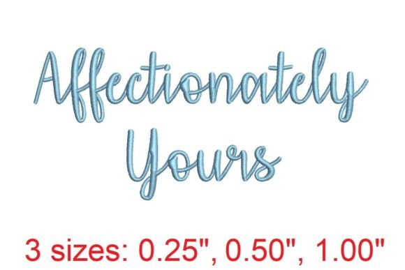 Affectionately Yours Embroidery Font: A Designer’s Review for Boutique Sweatshirts