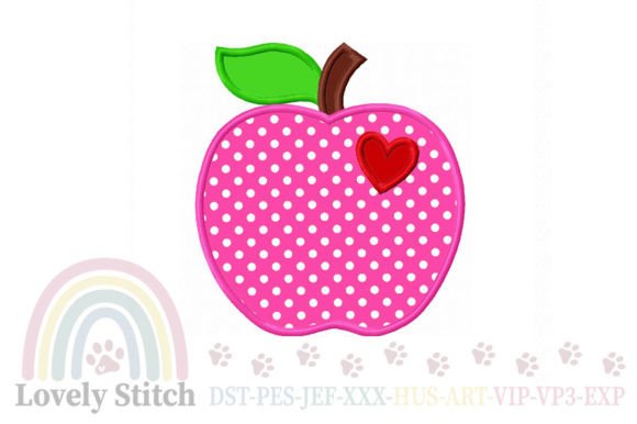 Apple Applique Embroidery: A Charming Touch for Personalized Gifts