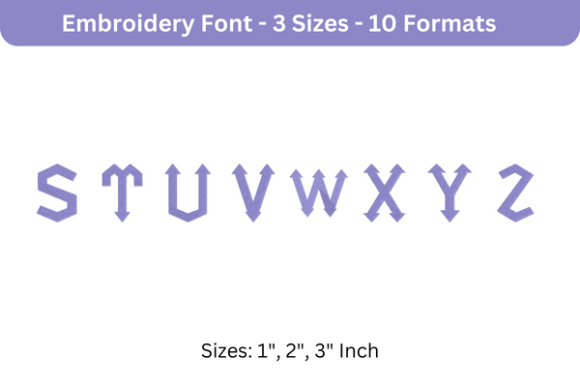 Arrowhead Lake Font Uppercase S to Z: A Designer’s Review for Personalized Embroidery