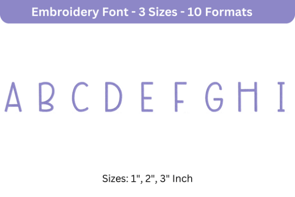 Beautiful Font Uppercase A to I: A Designer’s Review for Seasonal Embroidery