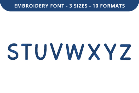 Cloudbird Font S to Z: A Soft Touch for Personalized Embroidery