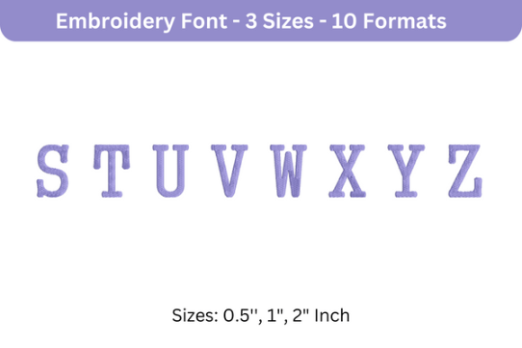 Executive Font Uppercase S to Z: A Designer’s Review for Small Business Embroidery
