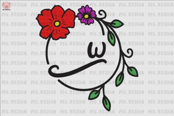 Flower Font W: A Designer’s Review for Boutique Sweatshirt Embroidery