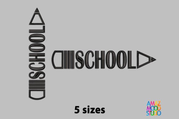 School Pencil Black: A Back to School Embroidery Gem