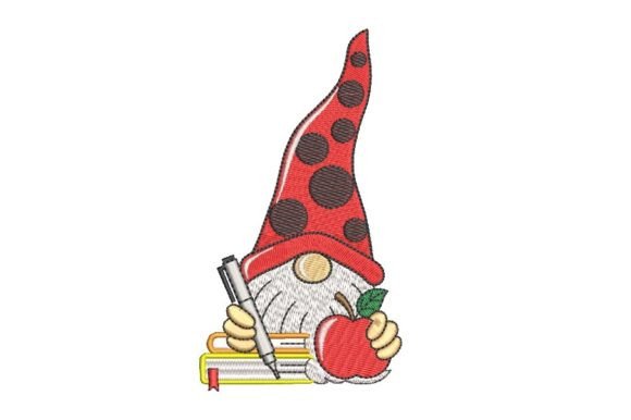 Teacher Gnome: A Back to School Embroidery Gem